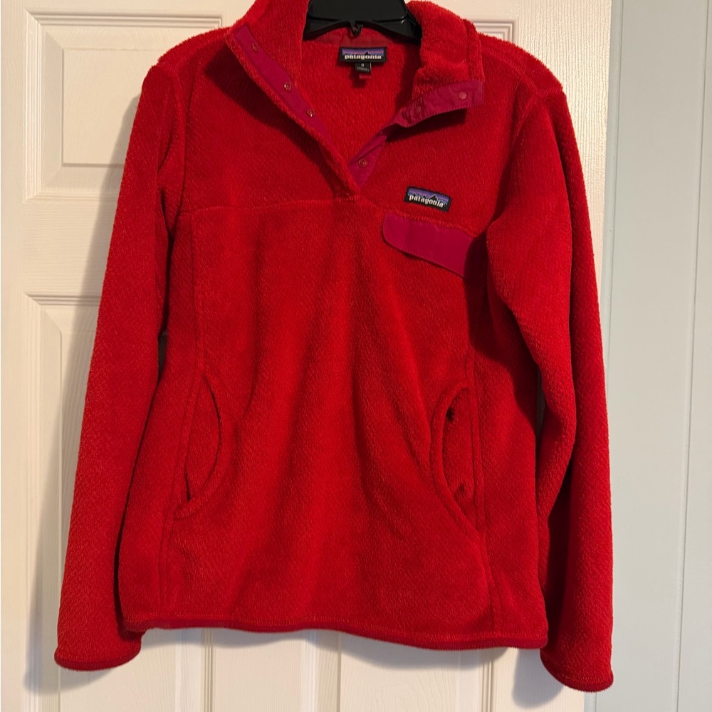 Patagonia Bright Red Pullover Jacket
